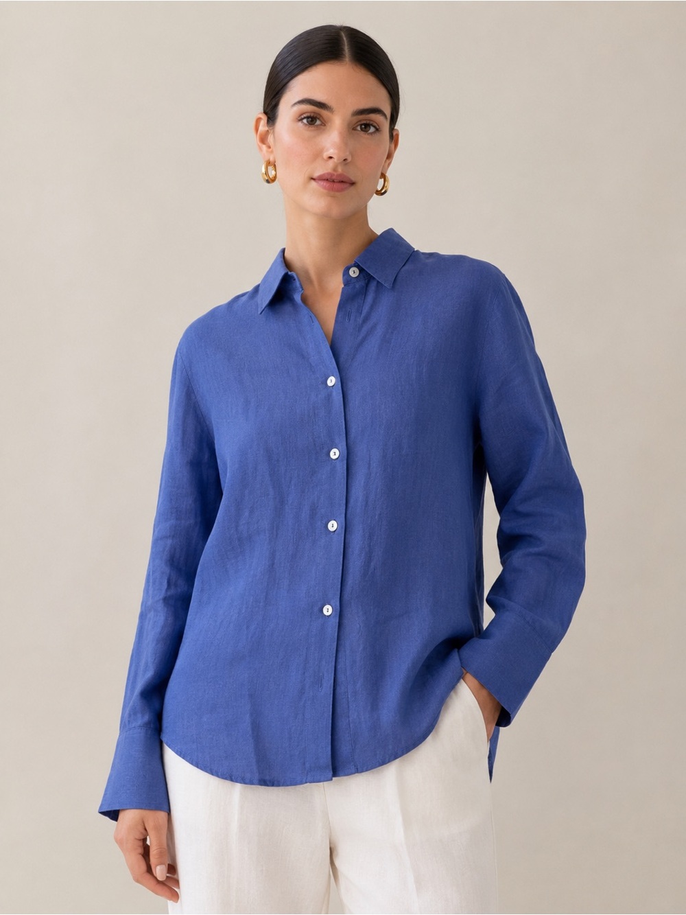 LINEN BUTTON DOWN SHIRT